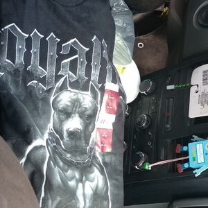 Black Pitbull Graphic Dog Tee for Dogs - Unbranded